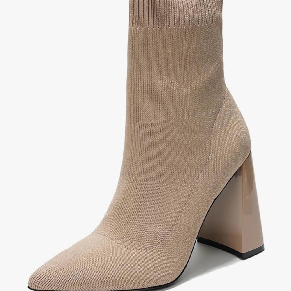 Cape Robbin Tan Heeled Sock Boots